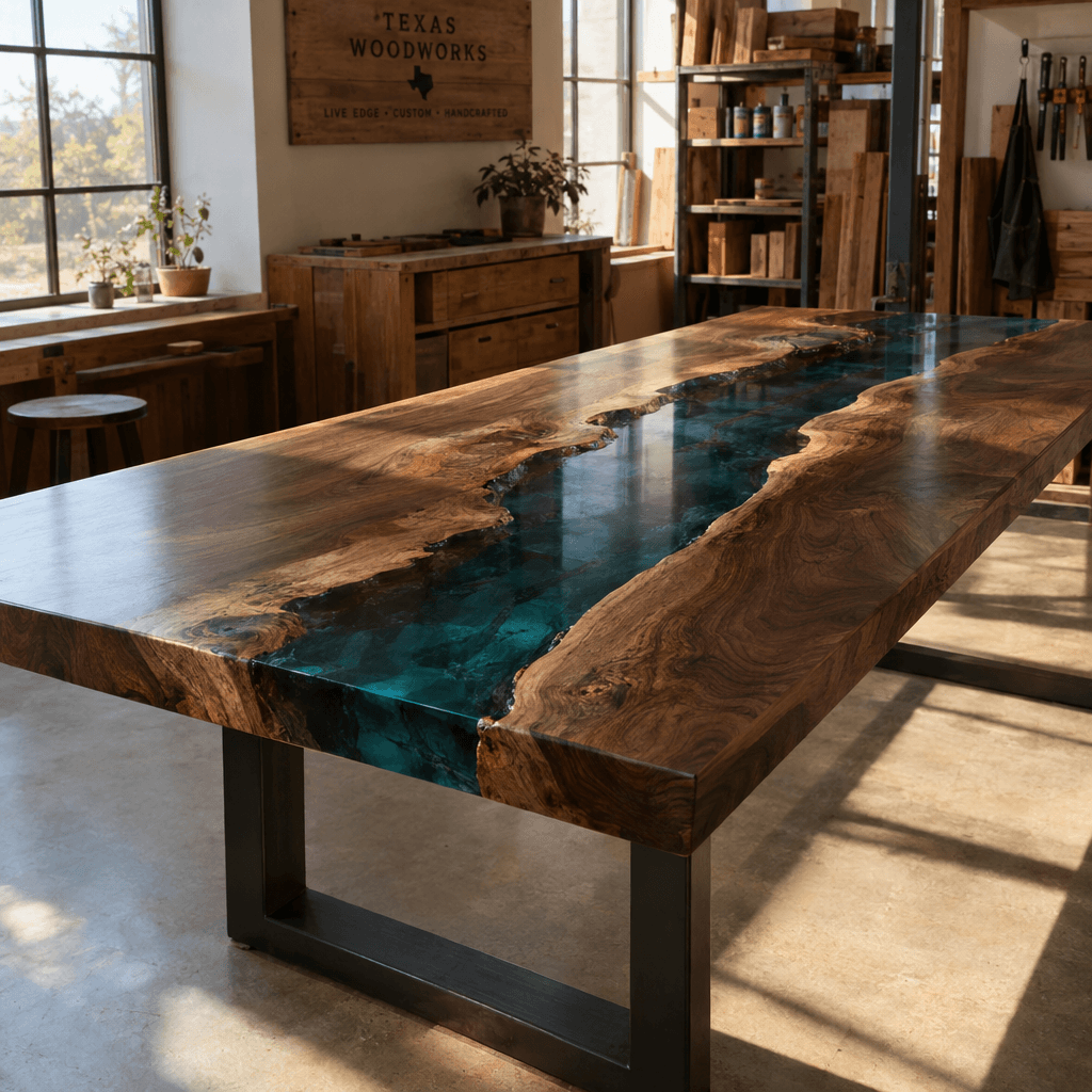 Product photograph of Live Edge Walnut River Table